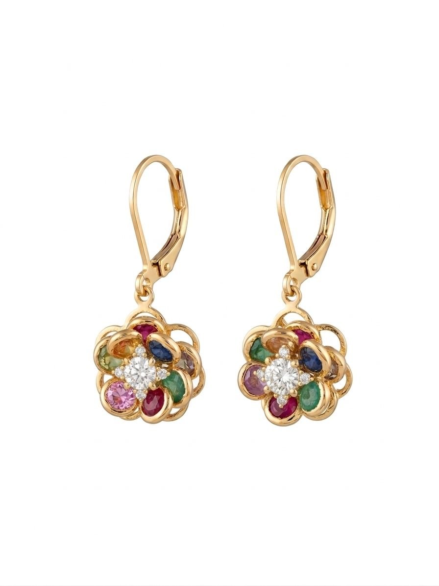 ARGOLA PENDENTE C/FLOR