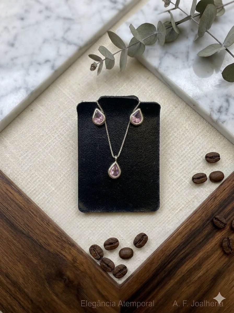 CONJUNTO GOTA PRATA