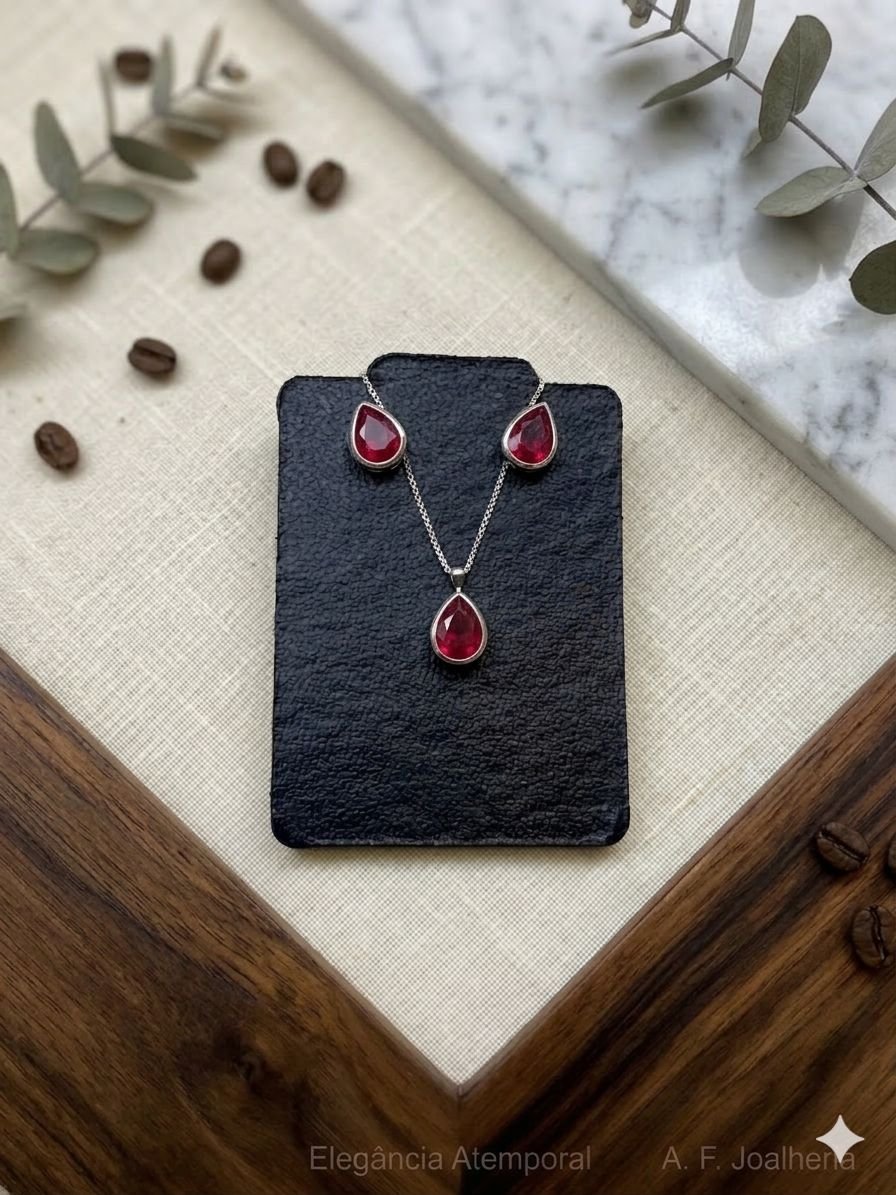 CONJUNTO GOTA PRATA