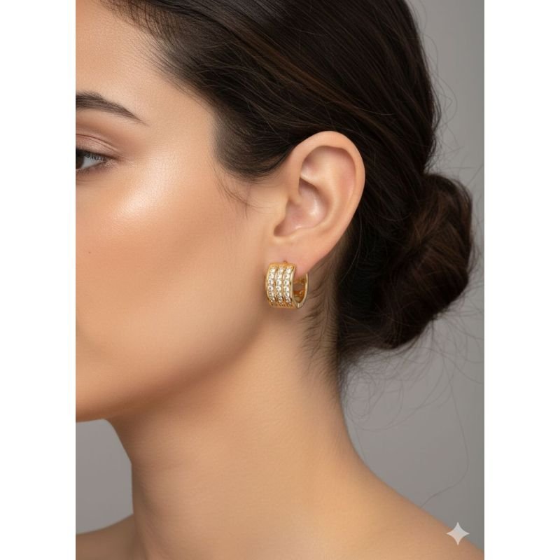 Argola Trio Cravejado