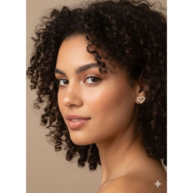 Brinco Heart Contour