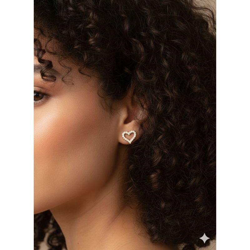 Brinco Heart Contour