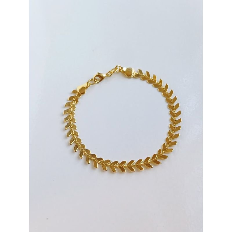Pulseira Folheada - Chevron